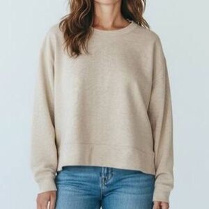 Splendid Cream Crew Neck Pullover